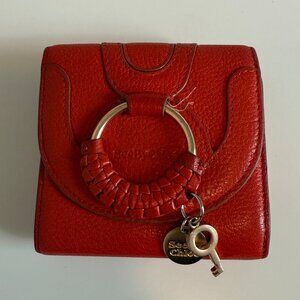 See by Cloe Red Leather Hannah Wallet